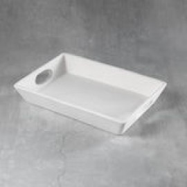Ceramic Bisque Med Rectangular Serving Tray - Case of 6 Ceramic Bisque Med Rectangular Serving Tray - Case of 6